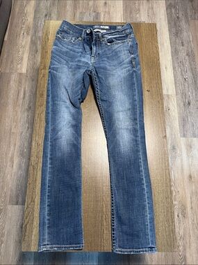BKE Alec Straight Leg Jeans in Dark Blue